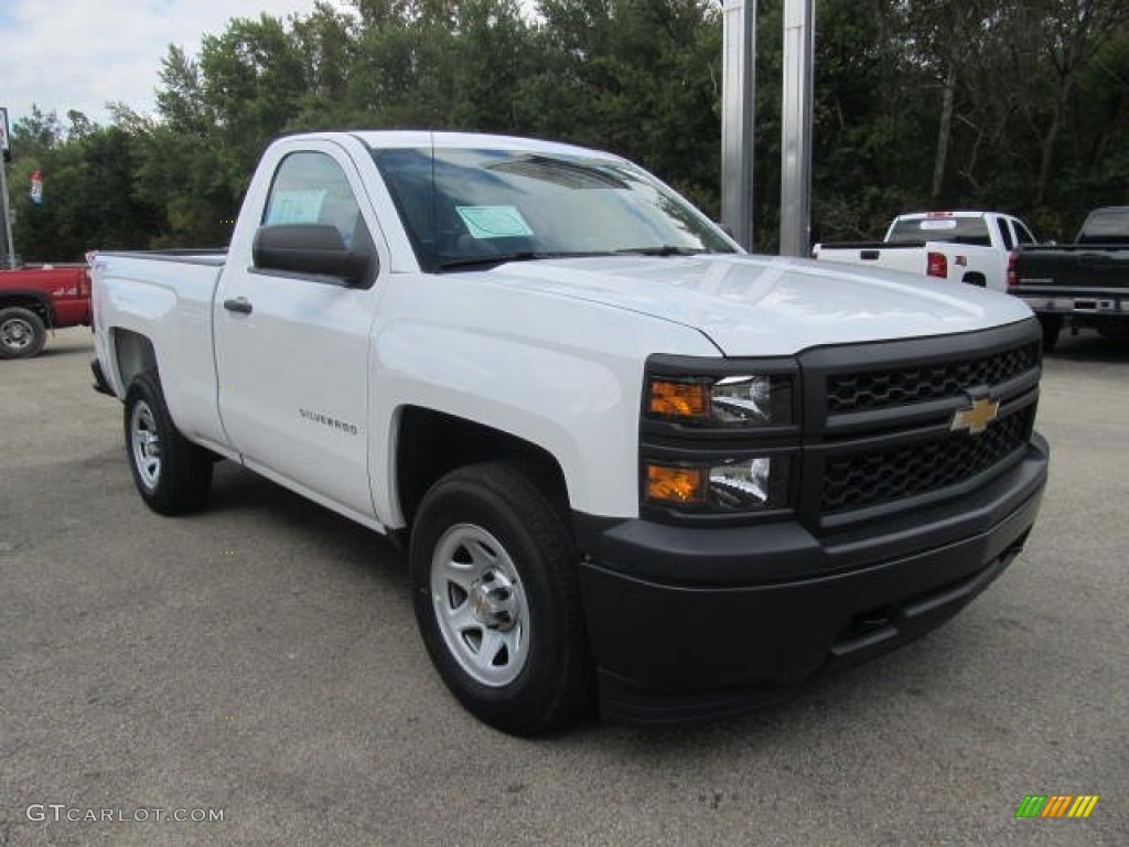 Summit White 2014 Chevrolet Silverado 1500 WT Regular Cab 4x4 Exterior Photo #85720837