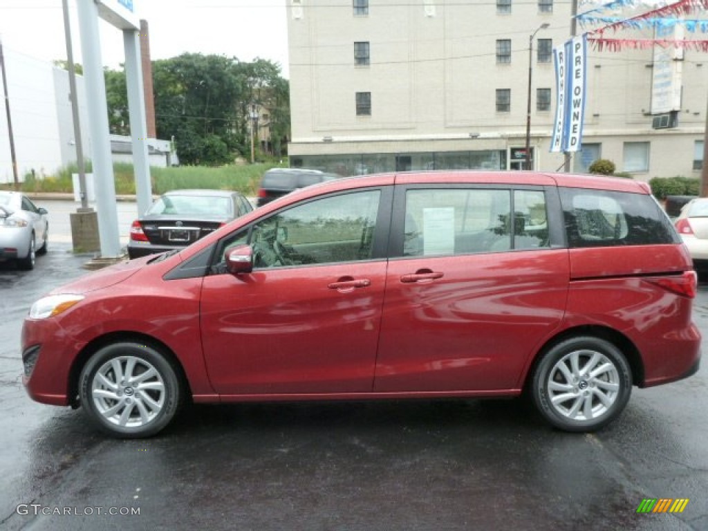 2013 MAZDA5 Sport - Zeal Red Mica / Sand photo #2