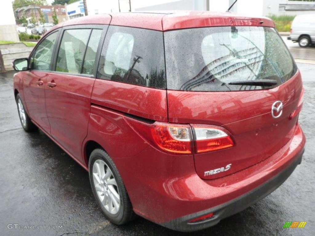 2013 MAZDA5 Sport - Zeal Red Mica / Sand photo #10