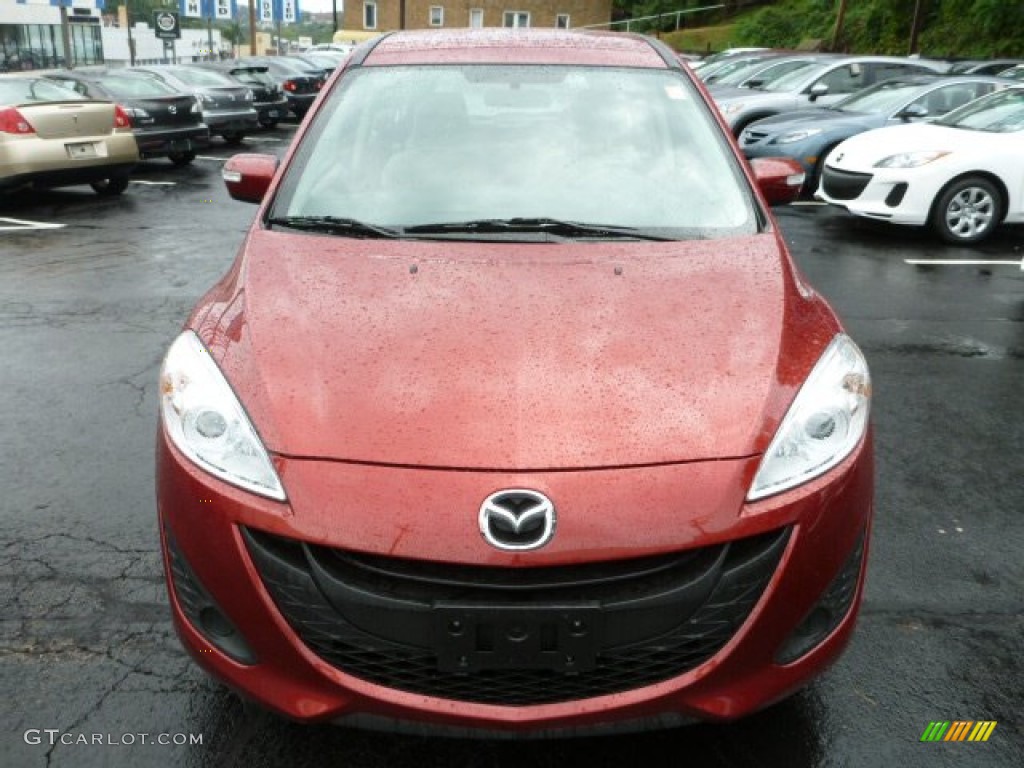 2013 MAZDA5 Sport - Zeal Red Mica / Sand photo #15