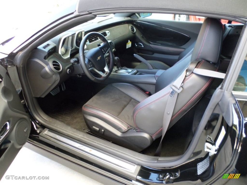 Black Interior 2013 Chevrolet Camaro ZL1 Convertible Photo #85722733