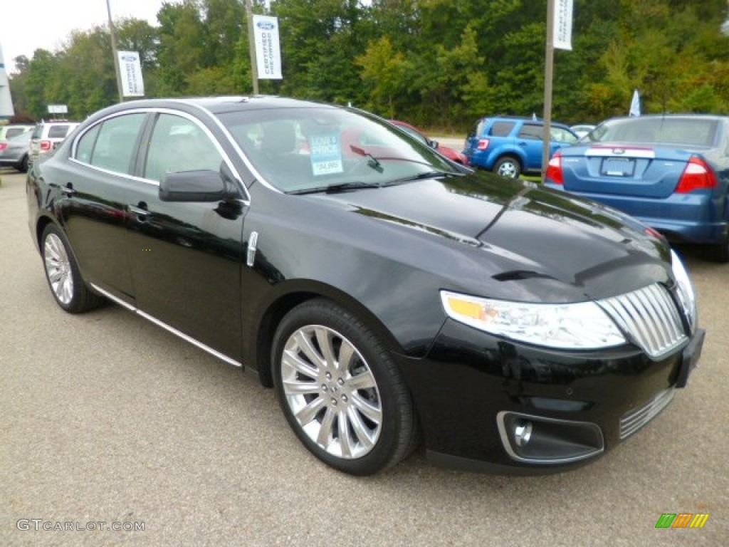 Black 2012 Lincoln MKS EcoBoost AWD Exterior Photo #85723267