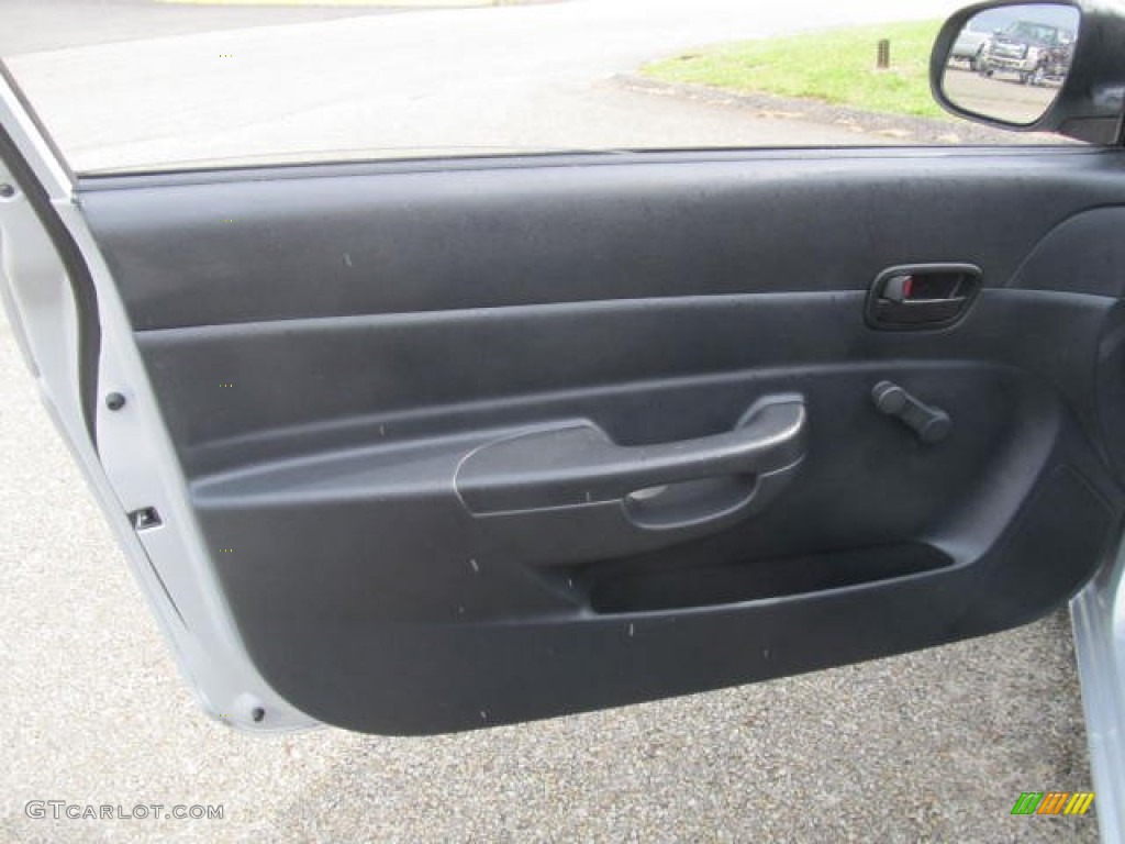 2010 Hyundai Accent GS 3 Door Black Door Panel Photo #85724524
