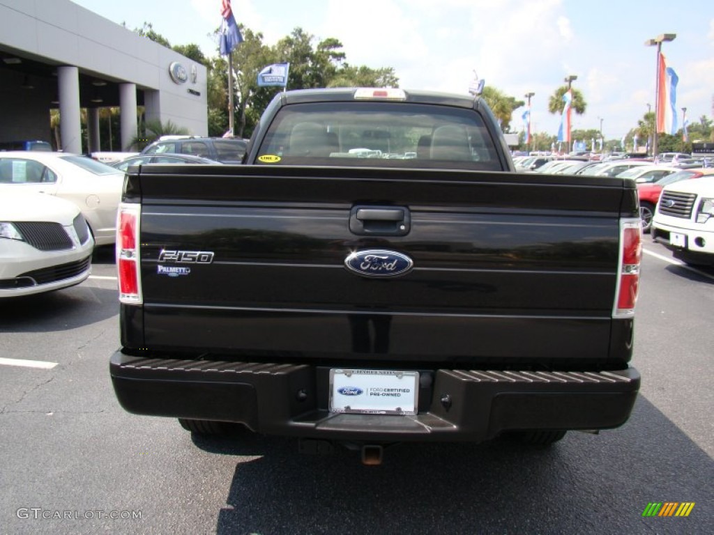 2010 F150 STX SuperCab - Tuxedo Black / Medium Stone photo #8