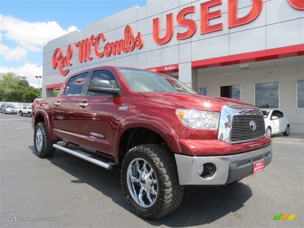 2009 Tundra SR5 CrewMax 4x4 - Salsa Red Pearl / Graphite Gray photo #1