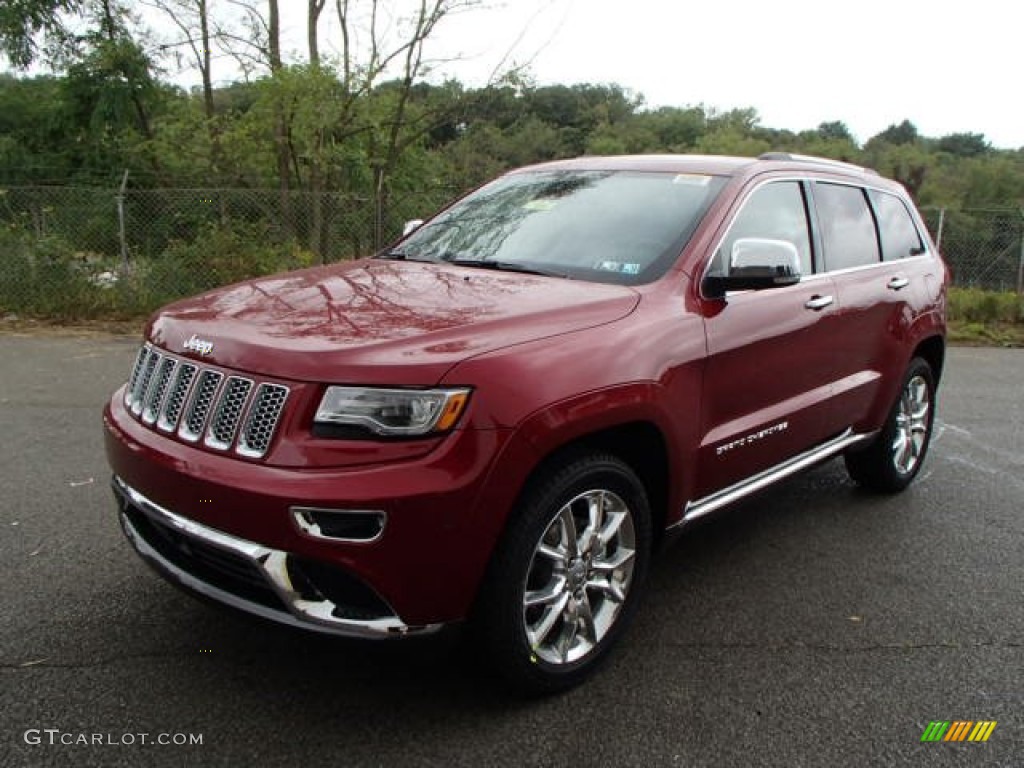 Deep Cherry Red Crystal Pearl 2014 Jeep Grand Cherokee Summit 4x4 Exterior Photo #85725991