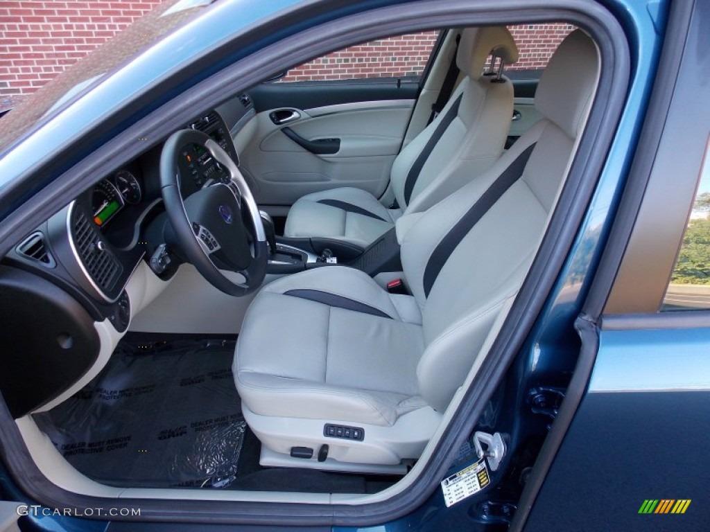 2008 9-3 Aero Sport Sedan - Fusion Blue Metallic / Parchment/Black photo #12