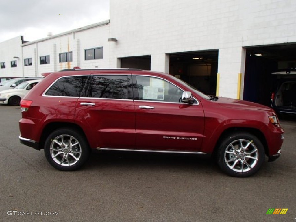 Deep Cherry Red Crystal Pearl 2014 Jeep Grand Cherokee Summit 4x4 Exterior Photo #85726051
