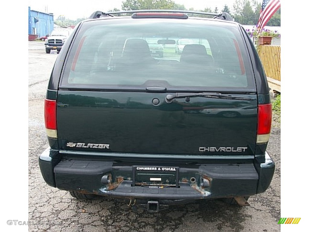 2003 Blazer LS 4x4 - Dark Green Metallic / Graphite photo #6