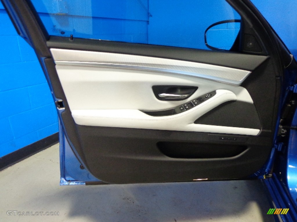 2013 BMW M5 Sedan Silverstone II Door Panel Photo #85728328