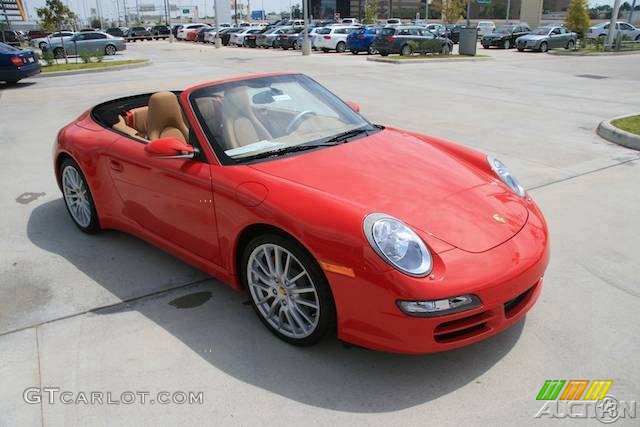 2008 911 Carrera 4S Cabriolet - Guards Red / Sand Beige photo #46