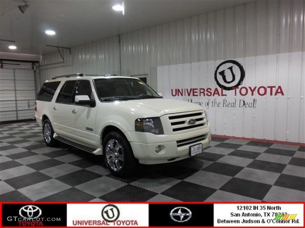 2007 Expedition EL Limited - White Sand Tri Coat Metallic / Stone photo #1