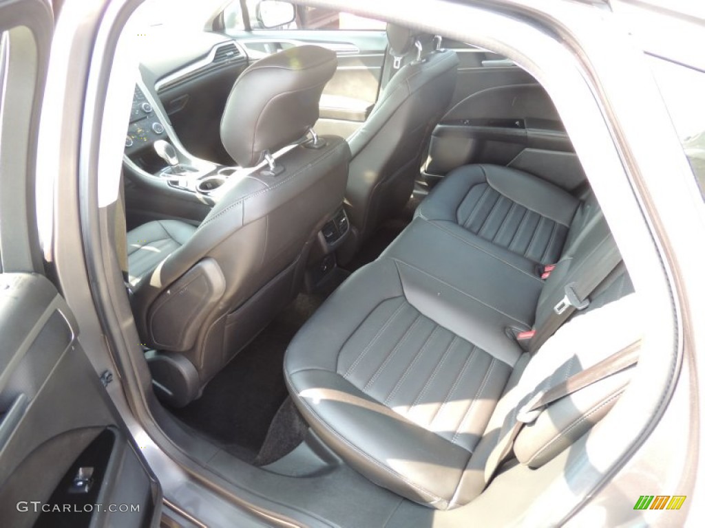 2013 Ford Fusion SE 2.0 EcoBoost Rear Seat Photos