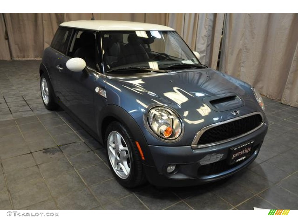 2010 Cooper S Hardtop - Horizon Blue Metallic / Grey/Carbon Black photo #4