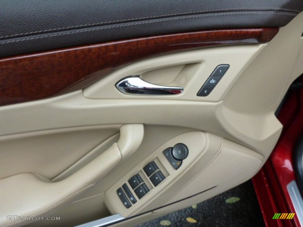 2009 CTS 4 AWD Sedan - Crystal Red / Cashmere/Cocoa photo #16