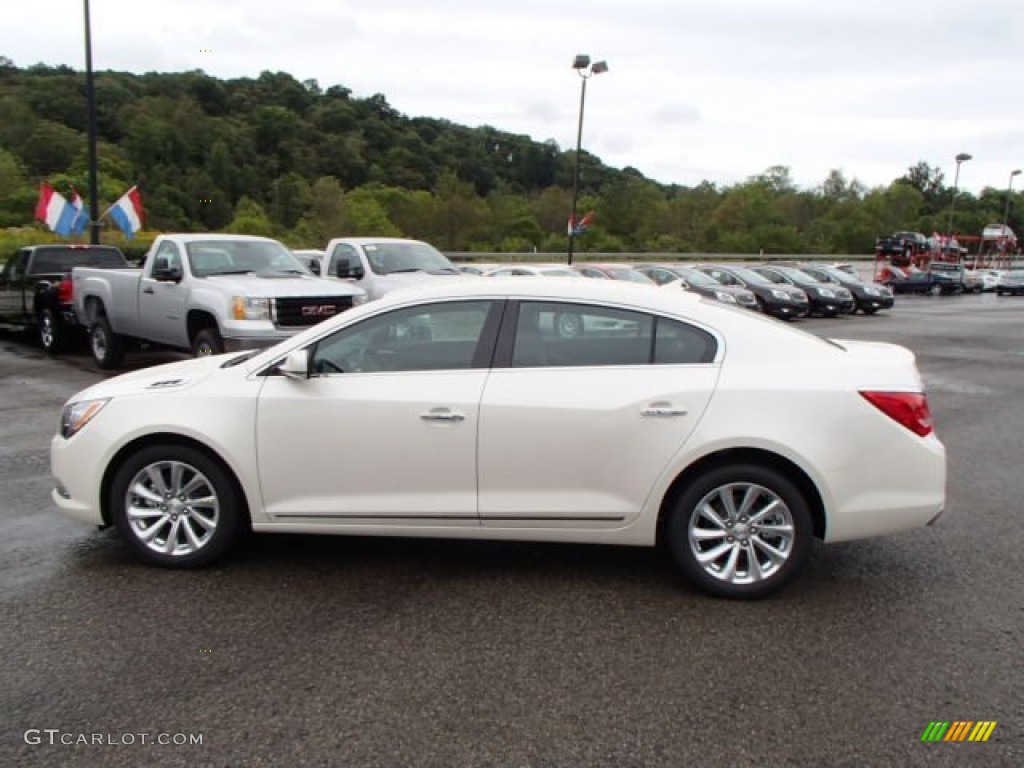 White Diamond Tricoat 2014 Buick LaCrosse Leather Exterior Photo #85732612