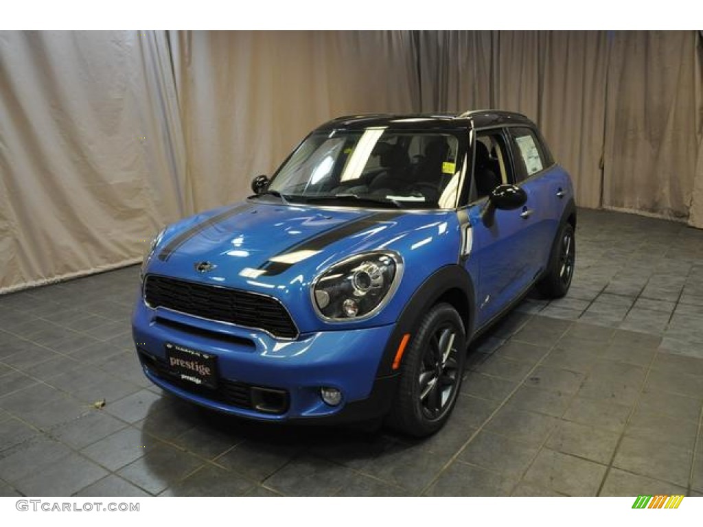 2014 Cooper S Countryman All4 AWD - True Blue Metallic / Carbon Black photo #1