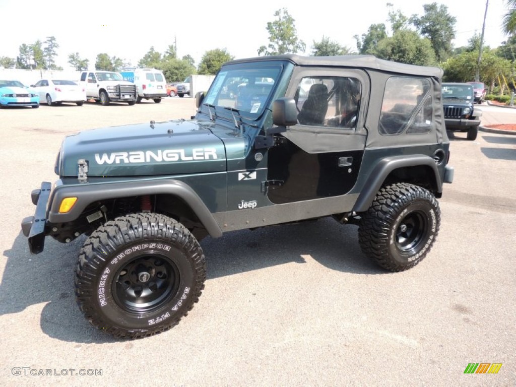 2005 Wrangler X 4x4 - Moss Green Pearlcoat / Dark Slate Gray photo #2