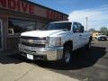 Summit White 2008 Chevrolet Silverado 2500HD Work Truck Extended Cab 4x4