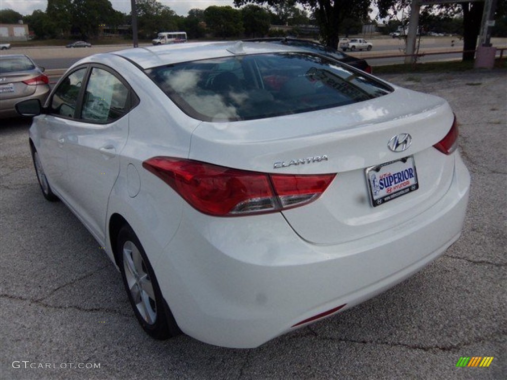 2013 Elantra GLS - Shimmering White / Black photo #4
