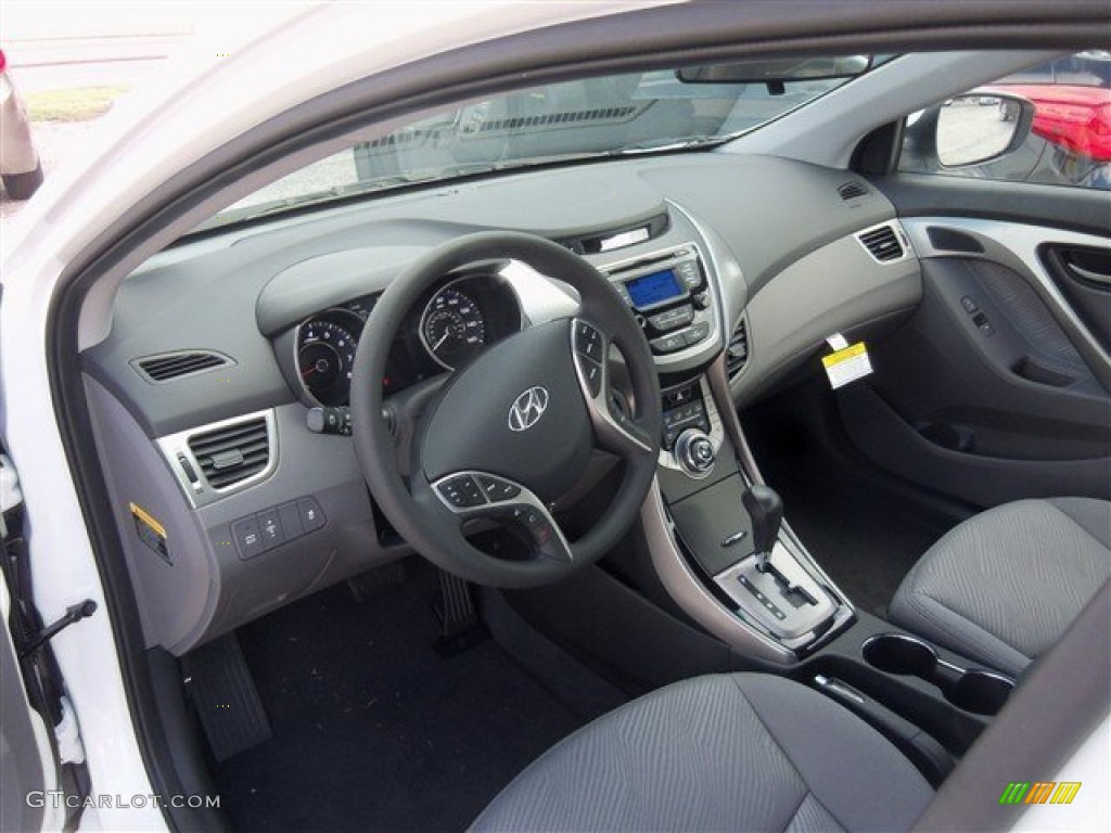 2013 Elantra GLS - Shimmering White / Black photo #5
