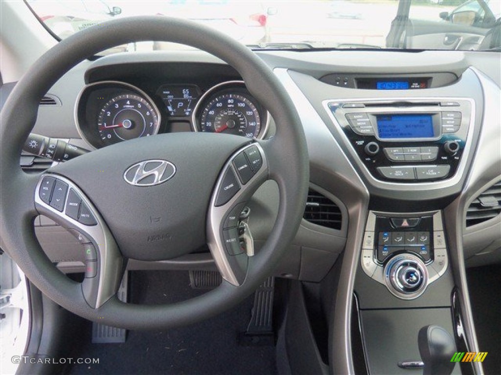 2013 Elantra GLS - Shimmering White / Black photo #6