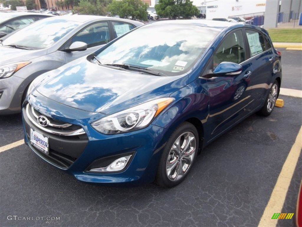 2013 Elantra GT - Atlantic Blue / Beige photo #1