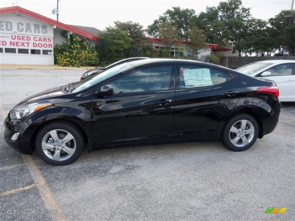 2013 Elantra GLS - Black / Black photo #3
