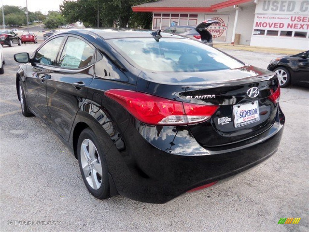 2013 Elantra GLS - Black / Black photo #4