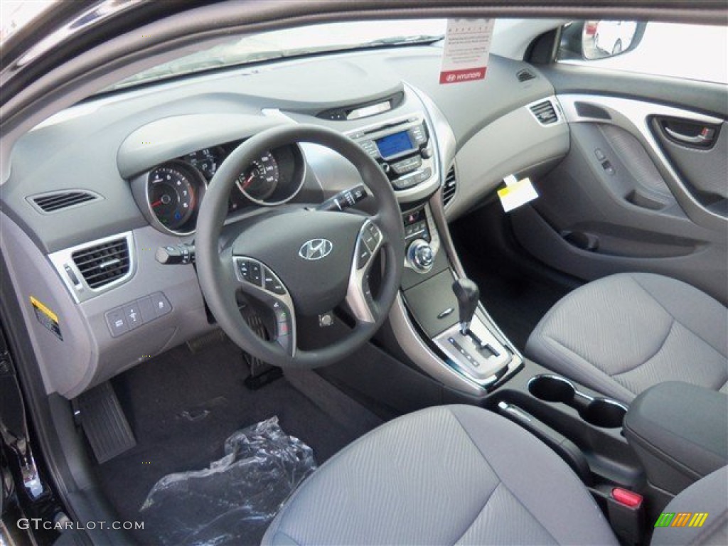2013 Elantra GLS - Black / Black photo #5