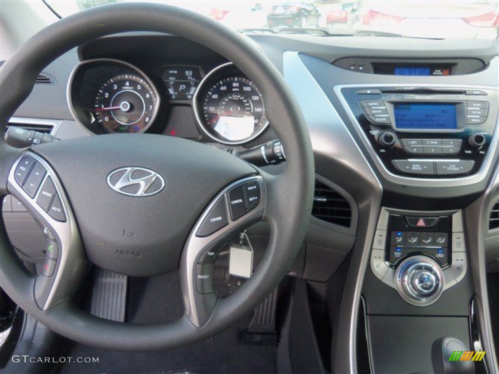 2013 Elantra GLS - Black / Black photo #6