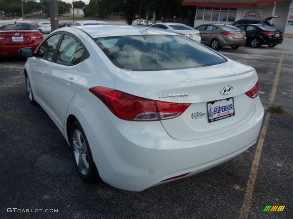 2013 Elantra GLS - Shimmering White / Gray photo #4