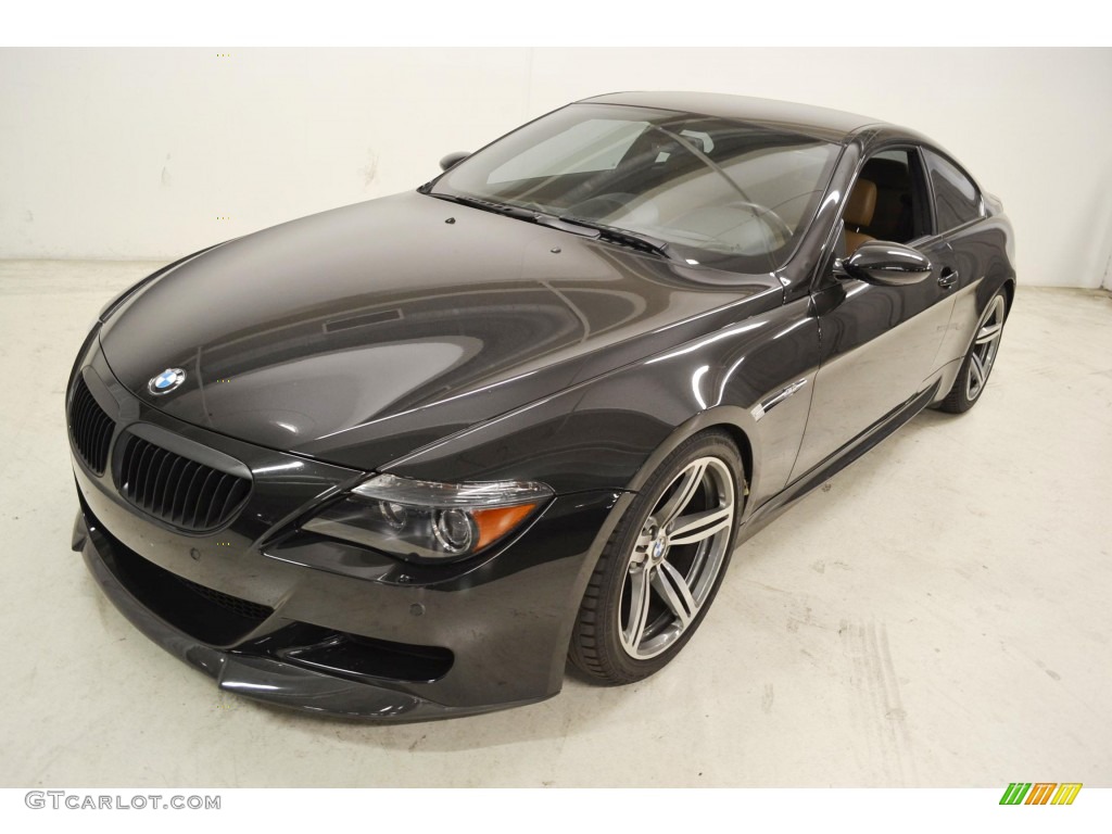 2006 M6 Coupe - Black Sapphire Metallic / Portland Brown photo #7