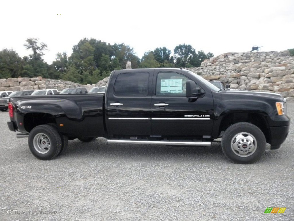 2014 Sierra 3500HD Denali Crew Cab 4x4 Dually - Onyx Black / Ebony photo #1