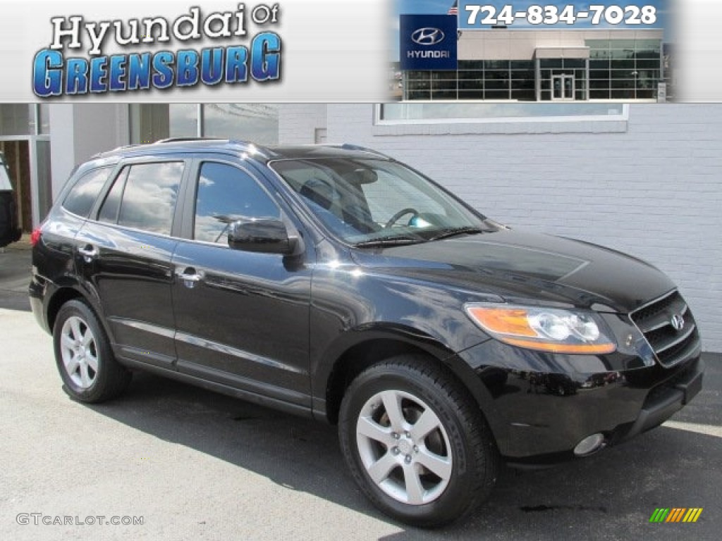 Ebony Black Hyundai Santa Fe