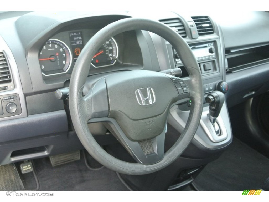 2007 Honda CR-V LX Black Steering Wheel Photo #85740967