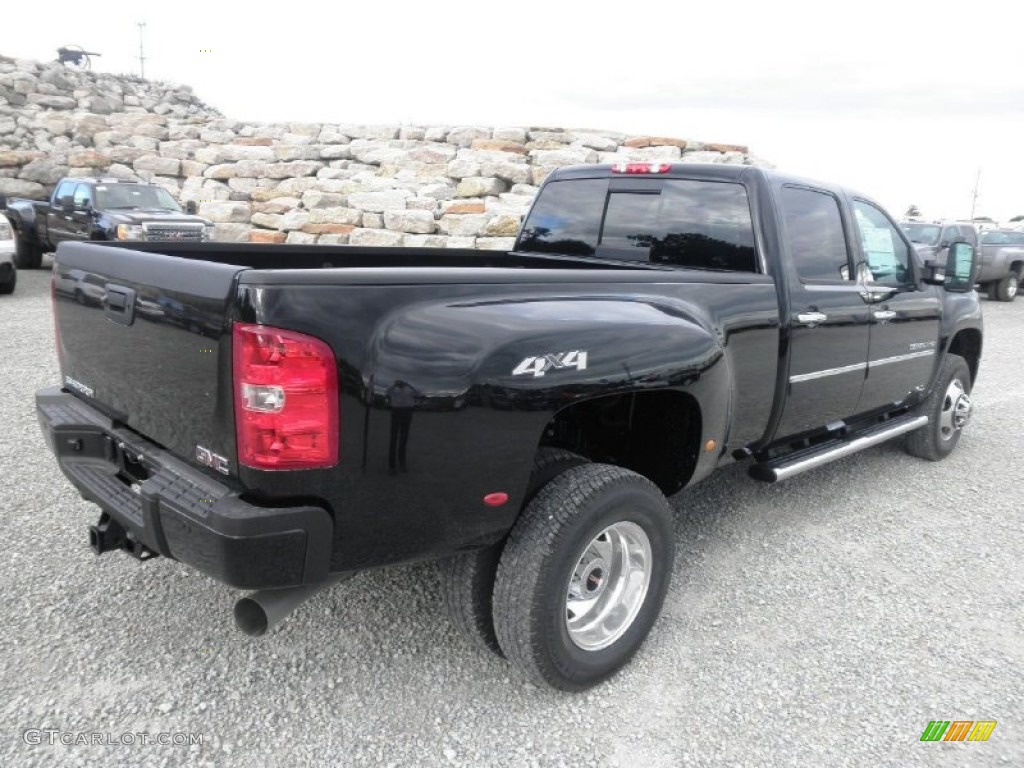 Onyx Black 2014 GMC Sierra 3500HD Denali Crew Cab 4x4 Dually Exterior Photo #85741030