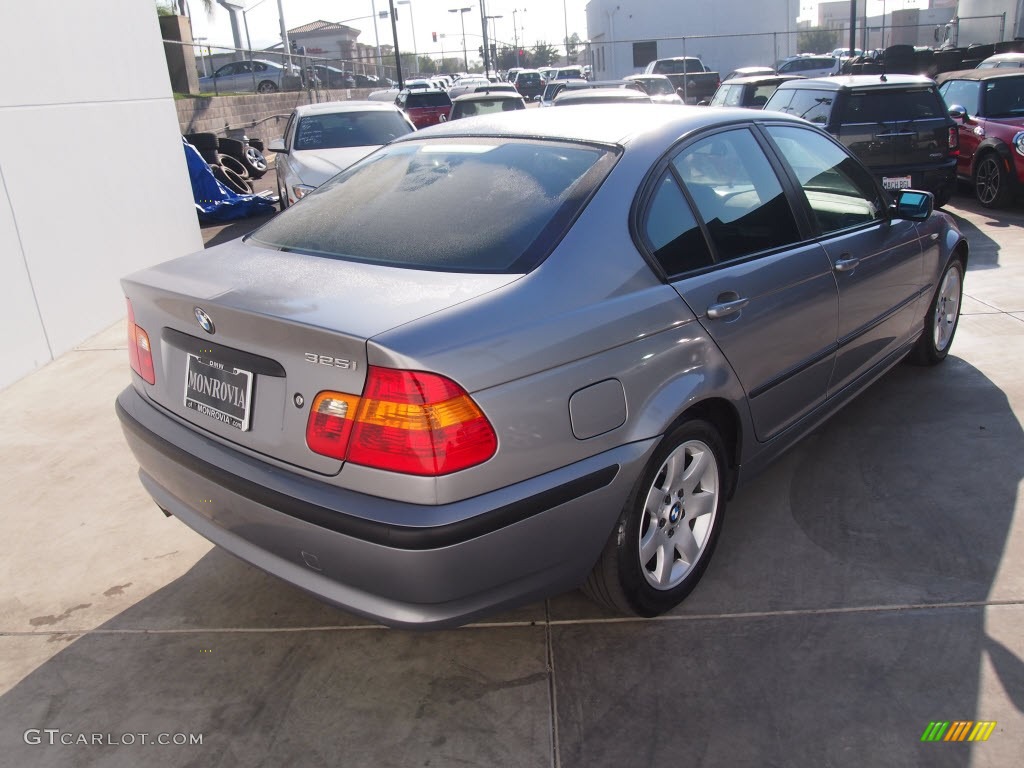 2003 3 Series 325i Sedan - Steel Grey Metallic / Black photo #9