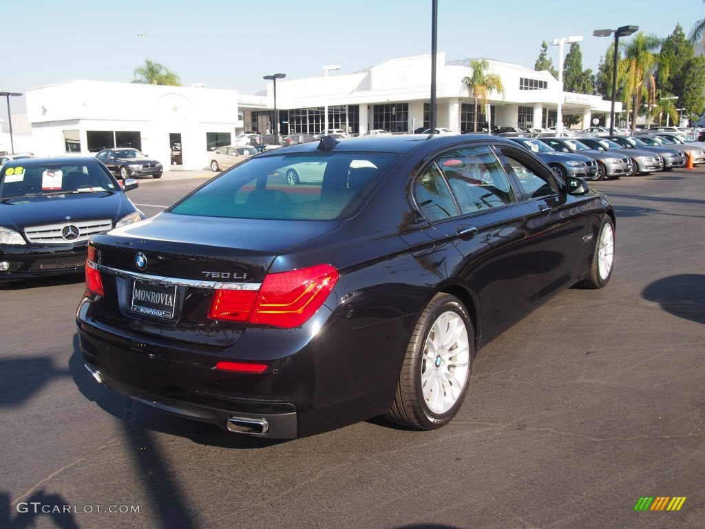2011 7 Series 750Li Sedan - Carbon Black Metallic / Black photo #8