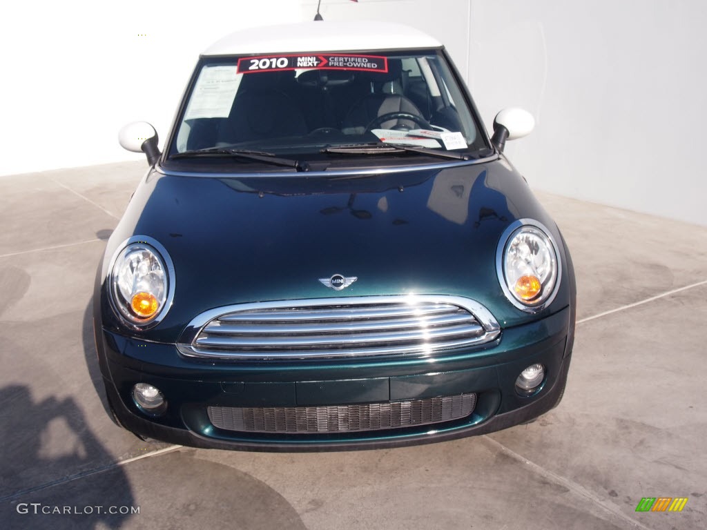 2010 Cooper Hardtop - British Racing Green Metallic / Grey/Carbon Black photo #16