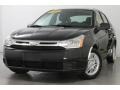 2009 Ebony Black Ford Focus SE Sedan  photo #2