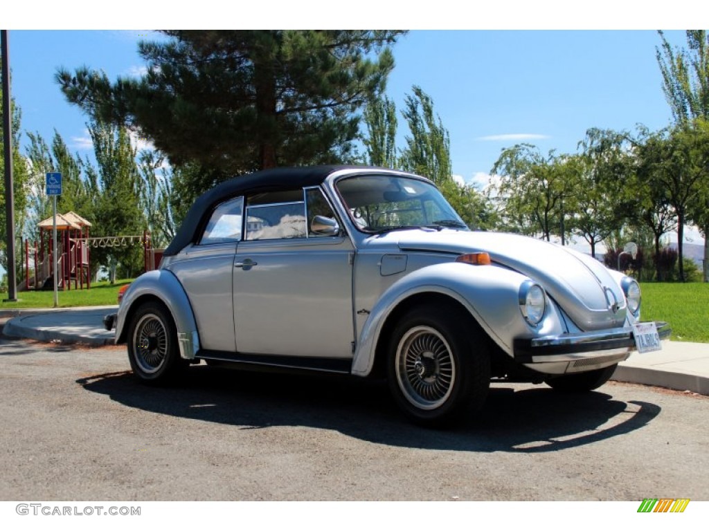 1979 Beetle Convertible - Diamond Silver Metallic / Black photo #1