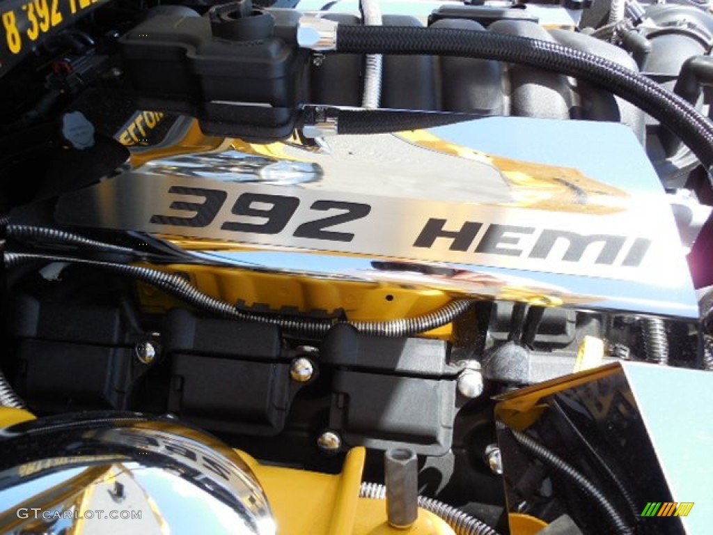 2012 Dodge Challenger SRT8 Yellow Jacket 6.4 Liter SRT HEMI OHV 16-Valve MDS V8 Engine Photo #85745358