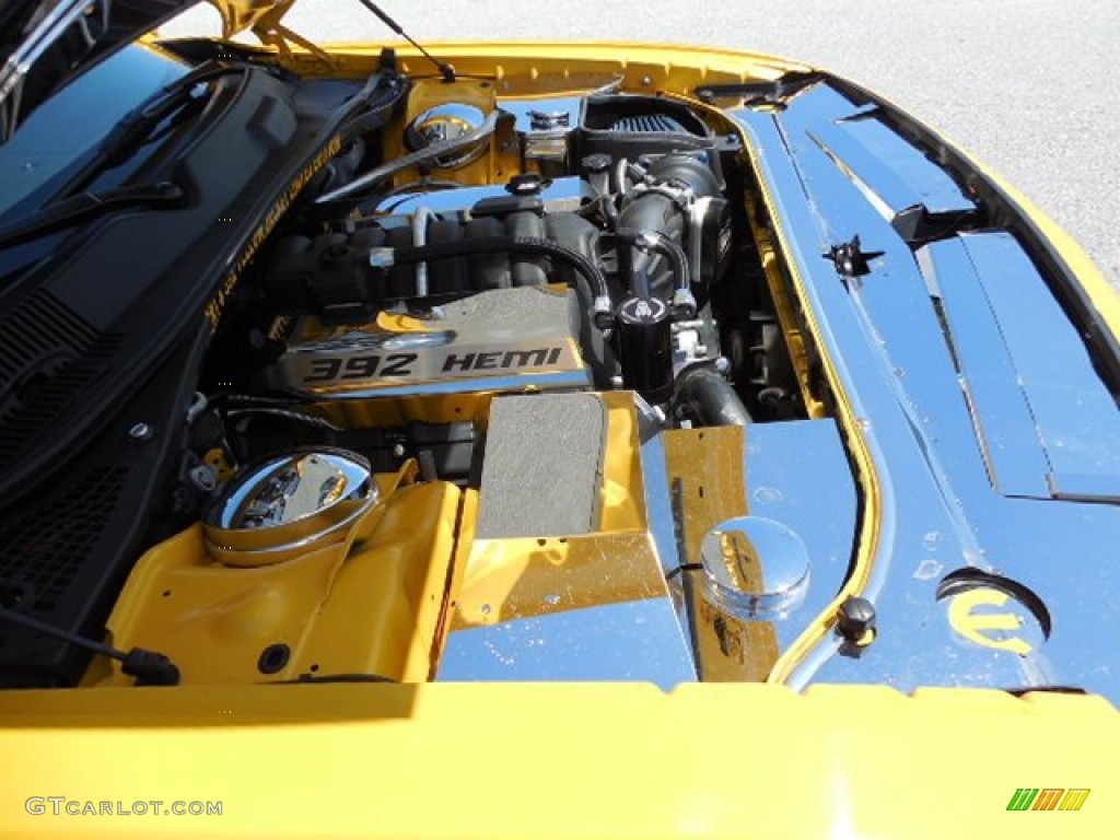 2012 Dodge Challenger SRT8 Yellow Jacket 6.4 Liter SRT HEMI OHV 16-Valve MDS V8 Engine Photo #85745374