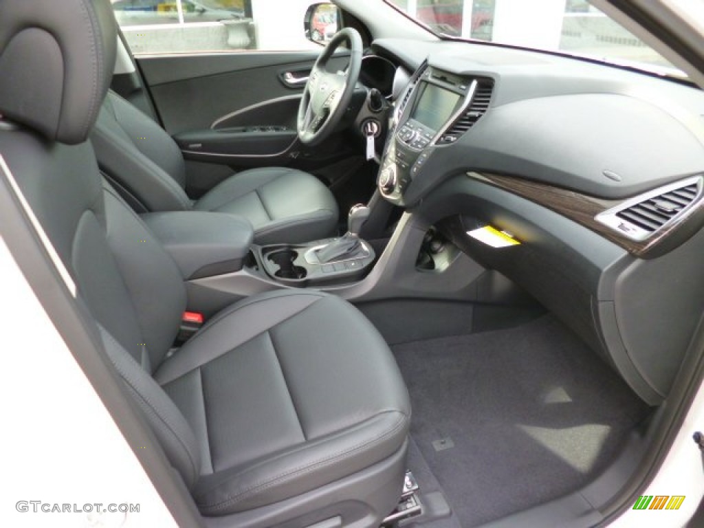 Black Interior 2013 Hyundai Santa Fe GLS AWD Photo #85745634