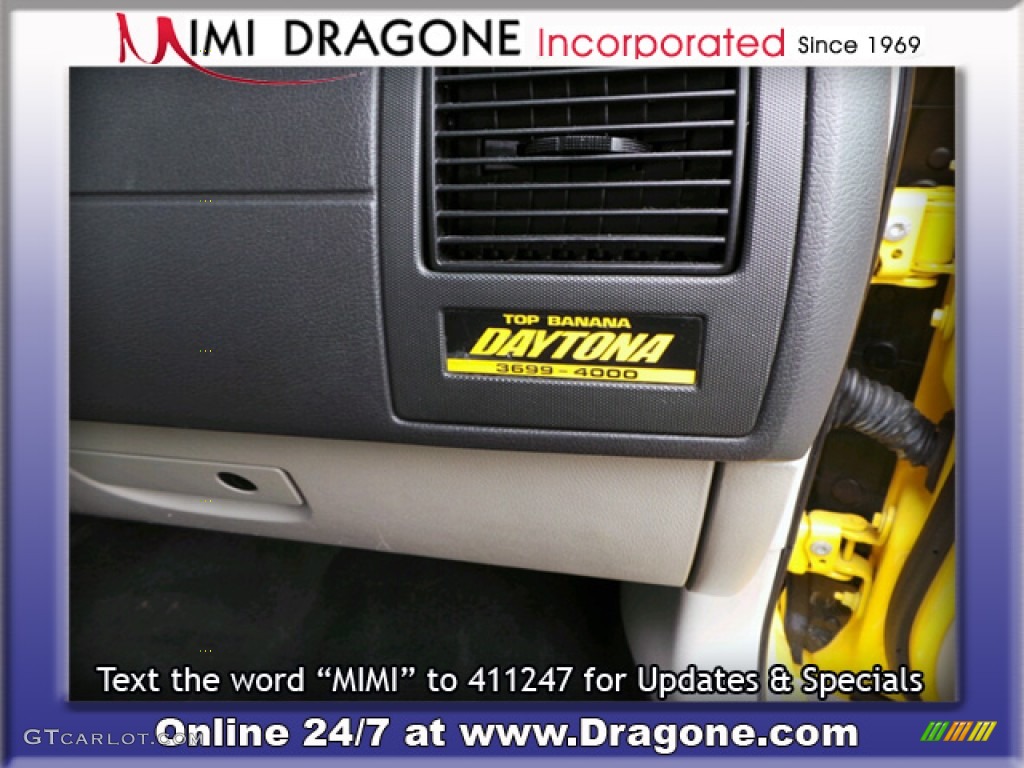 2006 Charger R/T Daytona - Top Banana Yellow / Dark Slate Gray/Light Graystone photo #15
