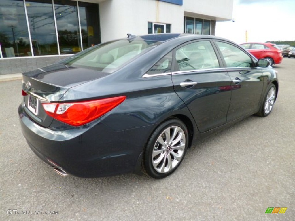 2013 Sonata SE - Pacific Blue Pearl / Gray photo #7