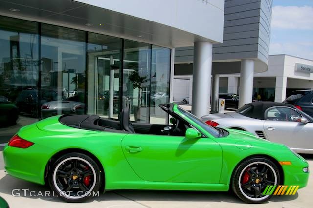 2008 911 Carrera S Cabriolet - Green Paint to Sample / Black photo #1