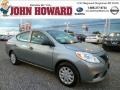 2014 Magnetic Gray Nissan Versa 1.6 S Sedan  photo #1