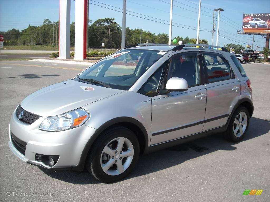 2007 SX4 Sport AWD - Silky Silver Metallic / Black photo #21